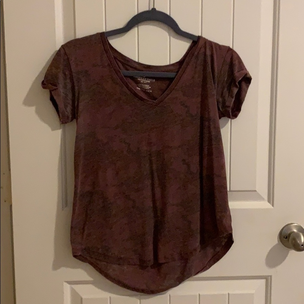 Red camo tee